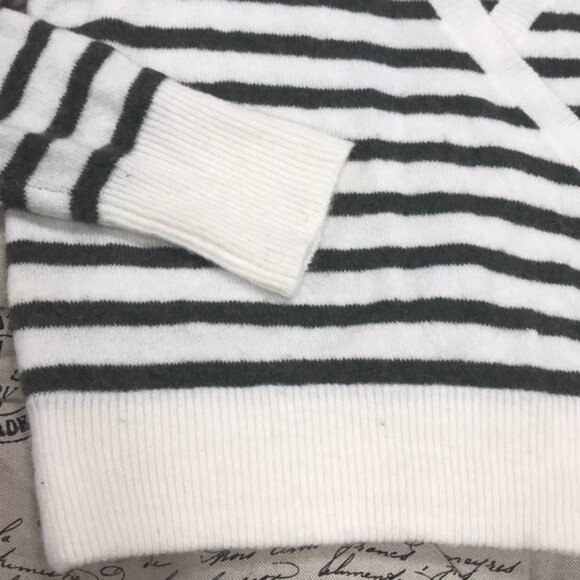 MADEWELL Elthorne Stripe Wrap Front Sweater - Picture 5 of 8